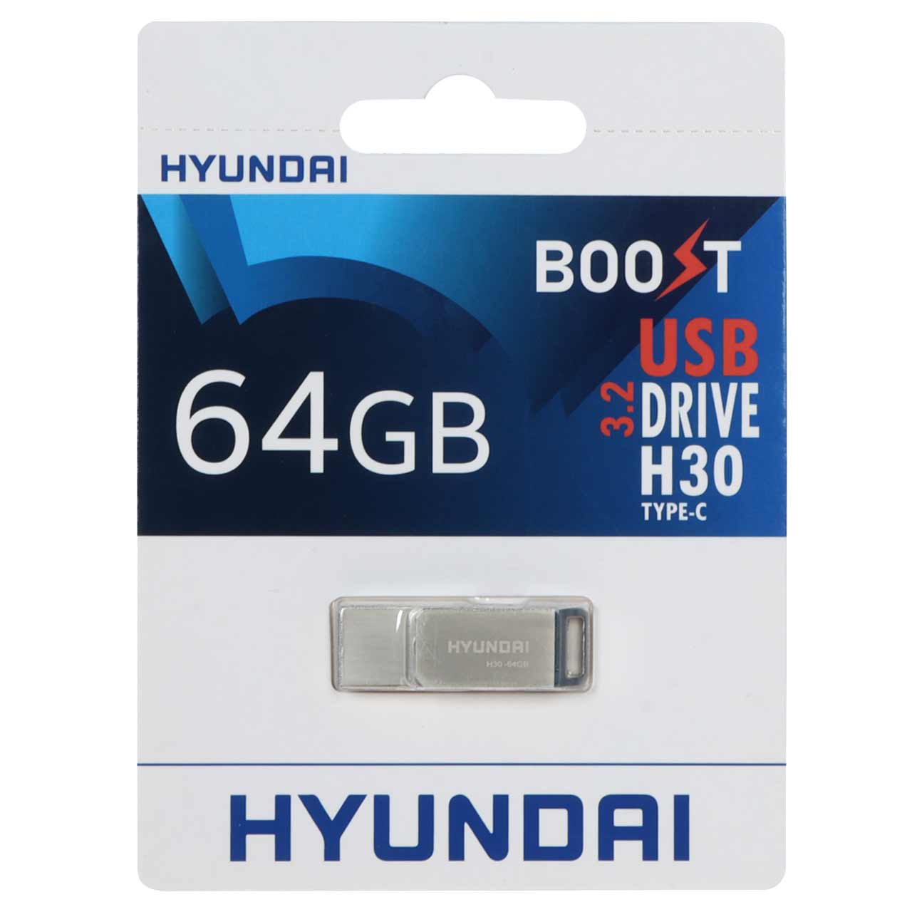 Hyundai Boost H30 USB 3.2 Type-C Flash Memory - 64GB (گارانتی IPM)